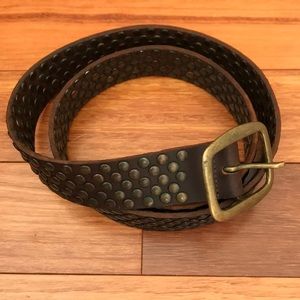 Sundance L women’s studded leather belt